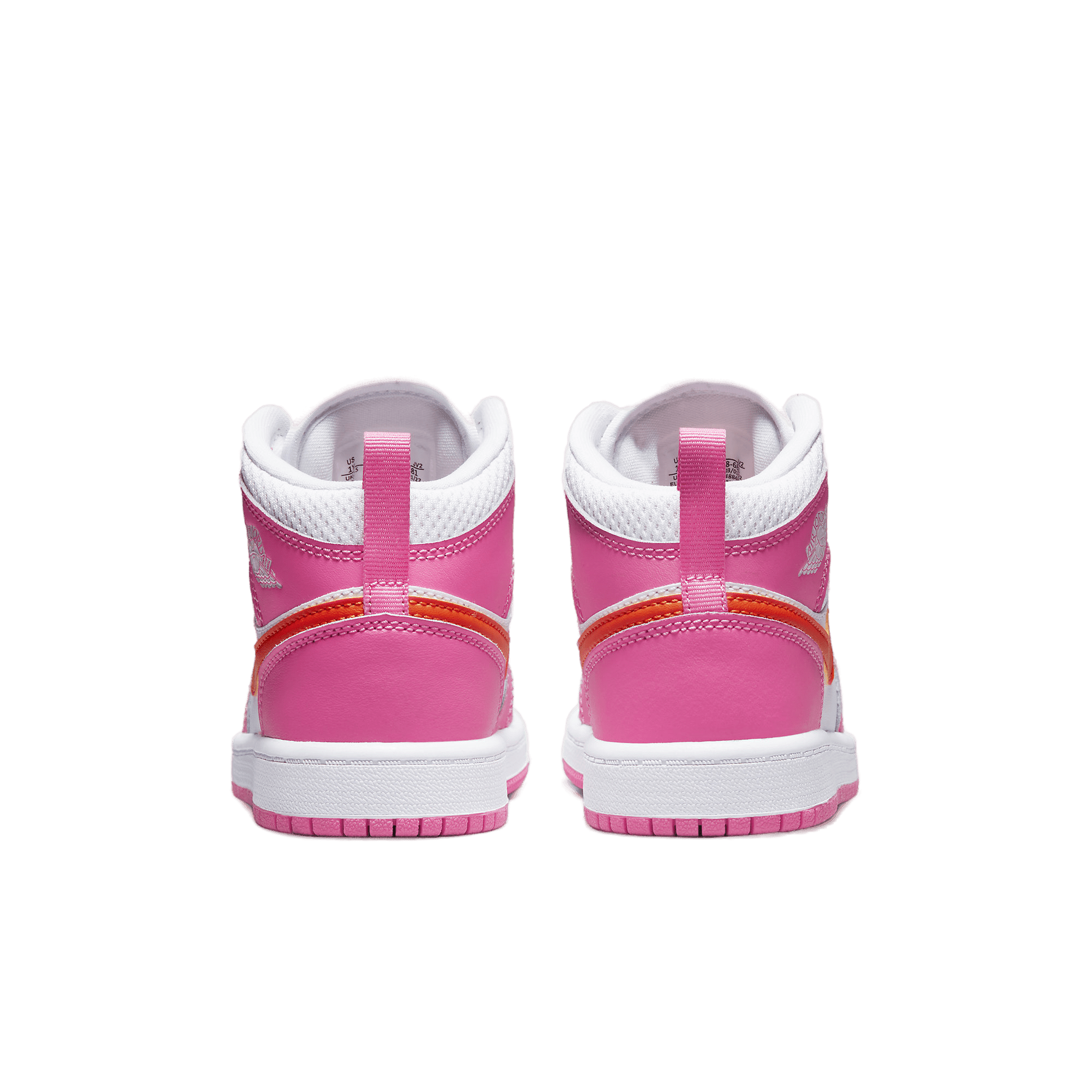 Orange and pink jordans sales