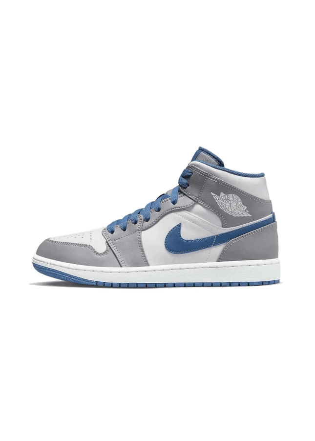 Air Jordan 1 Mid True Blue - SneakCenter
