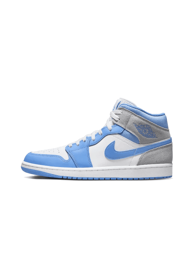 Air Jordan 1 Mid University Blue Grey - SneakCenter
