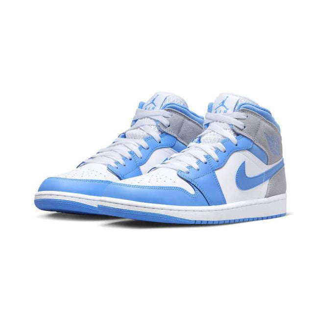 Air Jordan 1 Mid University Blue Grey - SneakCenter