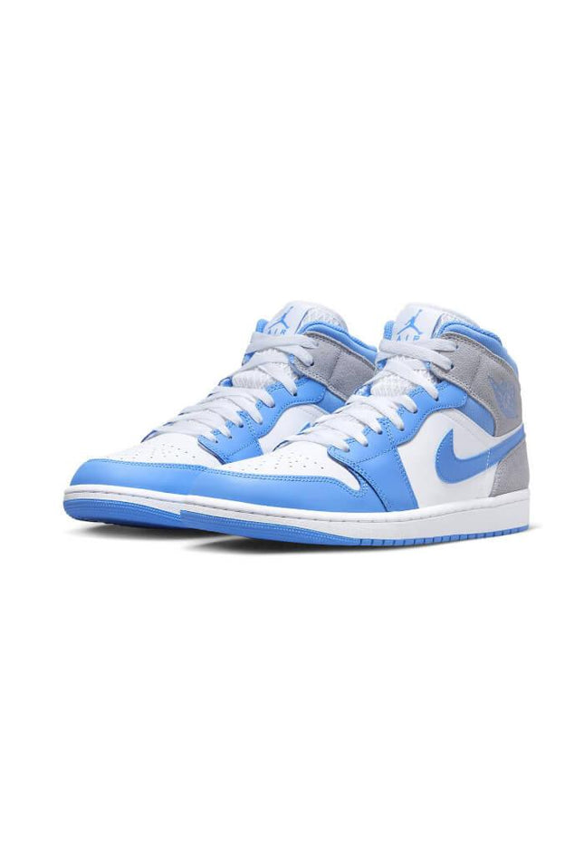 Air Jordan 1 Mid University Blue Grey - SneakCenter