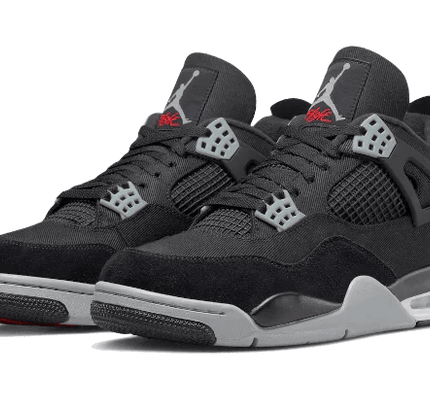 Air Jordan 4 Retro Black Canvas - SneakCenter