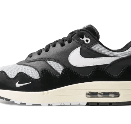 Air Max 1 Patta Waves Metallic Silver White Black - SneakCenter