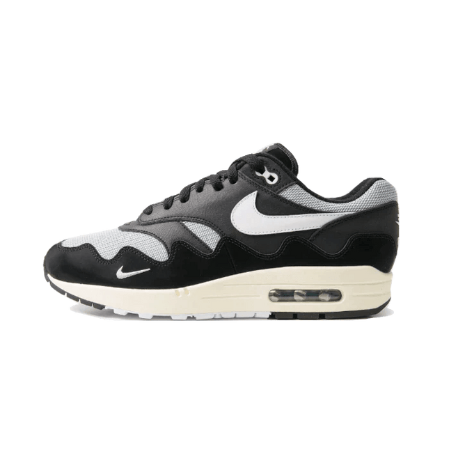 Air Max 1 Patta Waves Metallic Silver White Black - SneakCenter