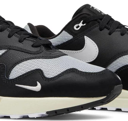 Air Max 1 Patta Waves Metallic Silver White Black - SneakCenter